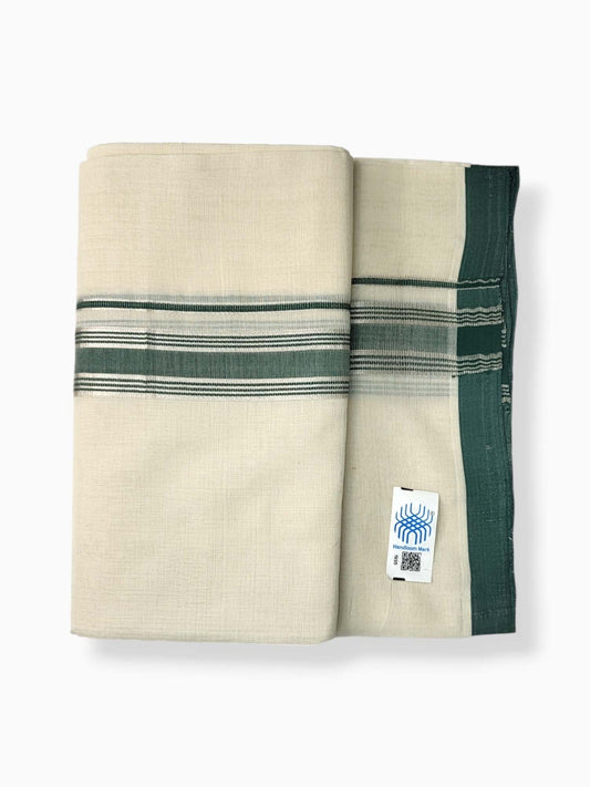  Kerala Balaramapuram Pure Cotton Handloom Mundu/Dhoti 