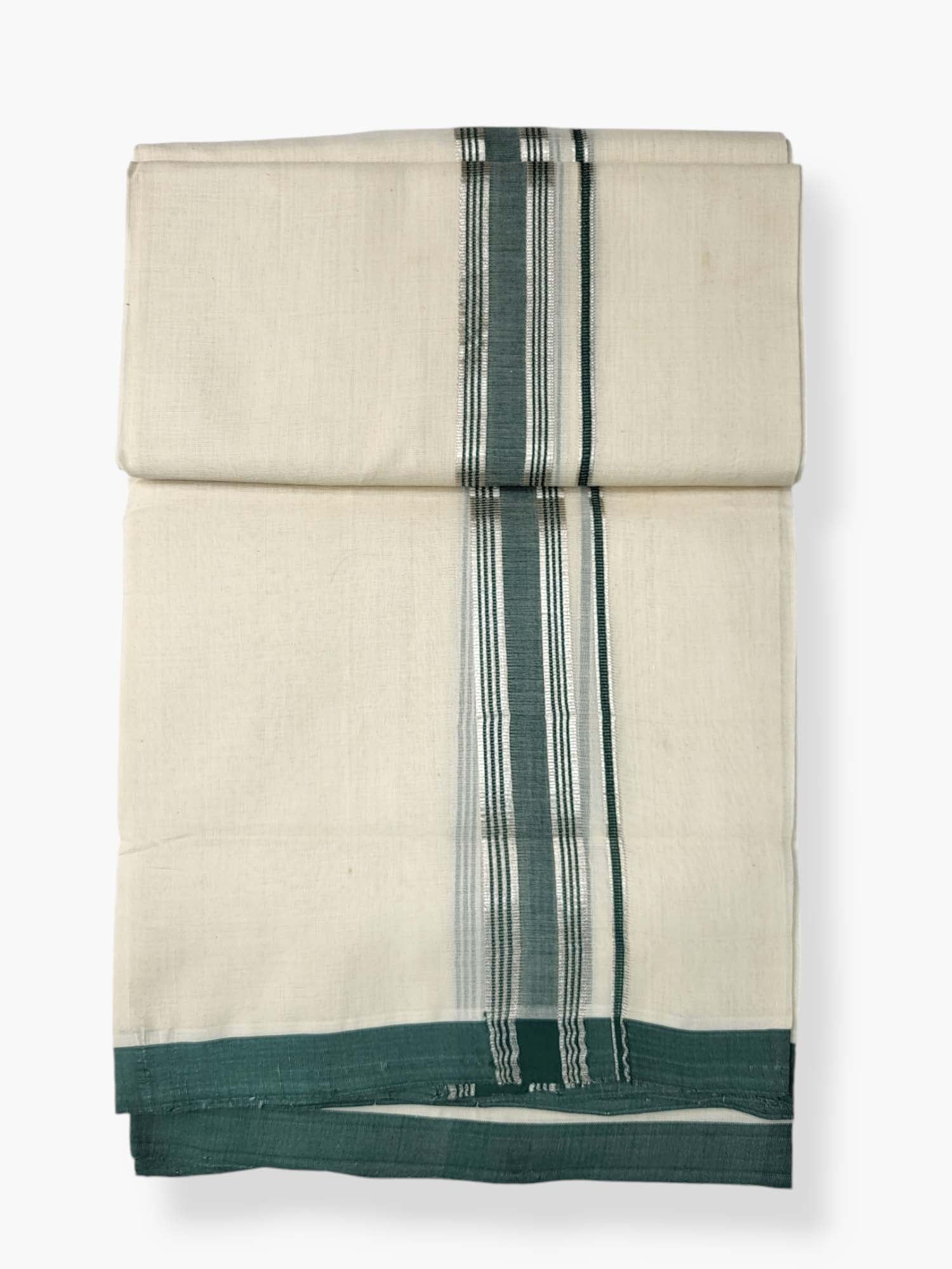  Kerala Balaramapuram Pure Cotton Handloom Mundu/Dhoti 