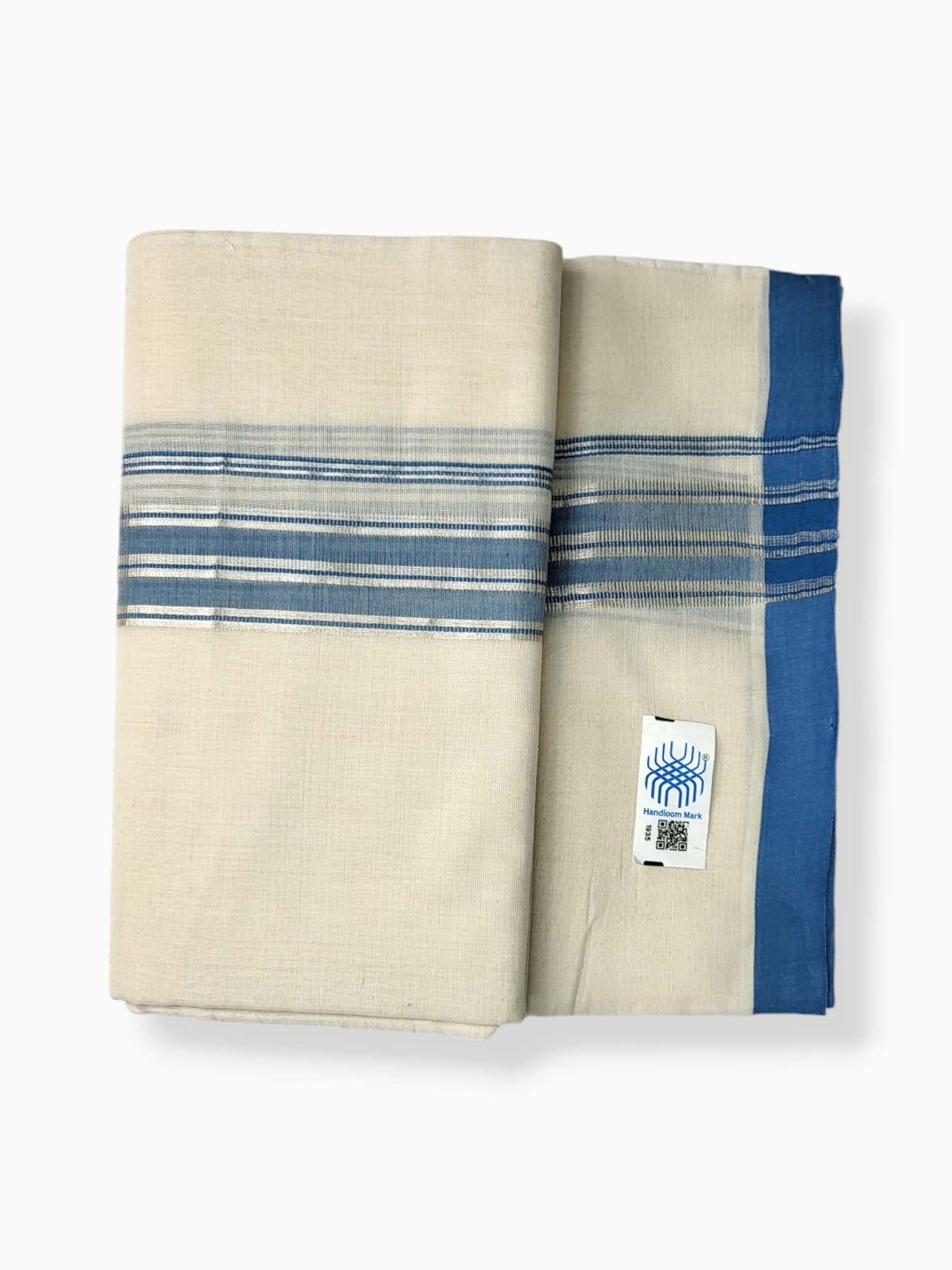  Kerala Balaramapuram Pure Cotton Handloom Mundu/Dhoti 