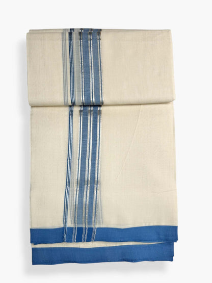  Kerala Balaramapuram Pure Cotton Handloom Mundu/Dhoti 