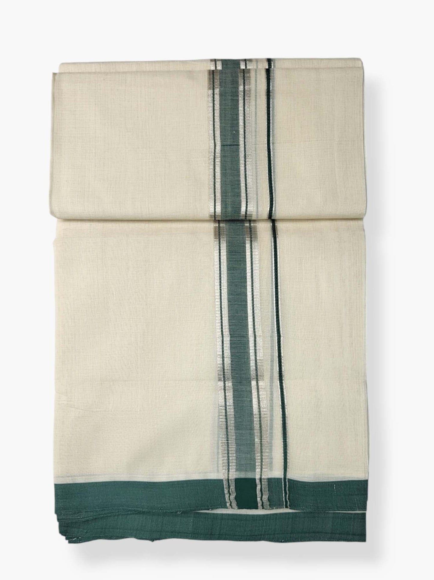  Kerala Balaramapuram Pure Cotton Handloom Mundu/Dhoti 