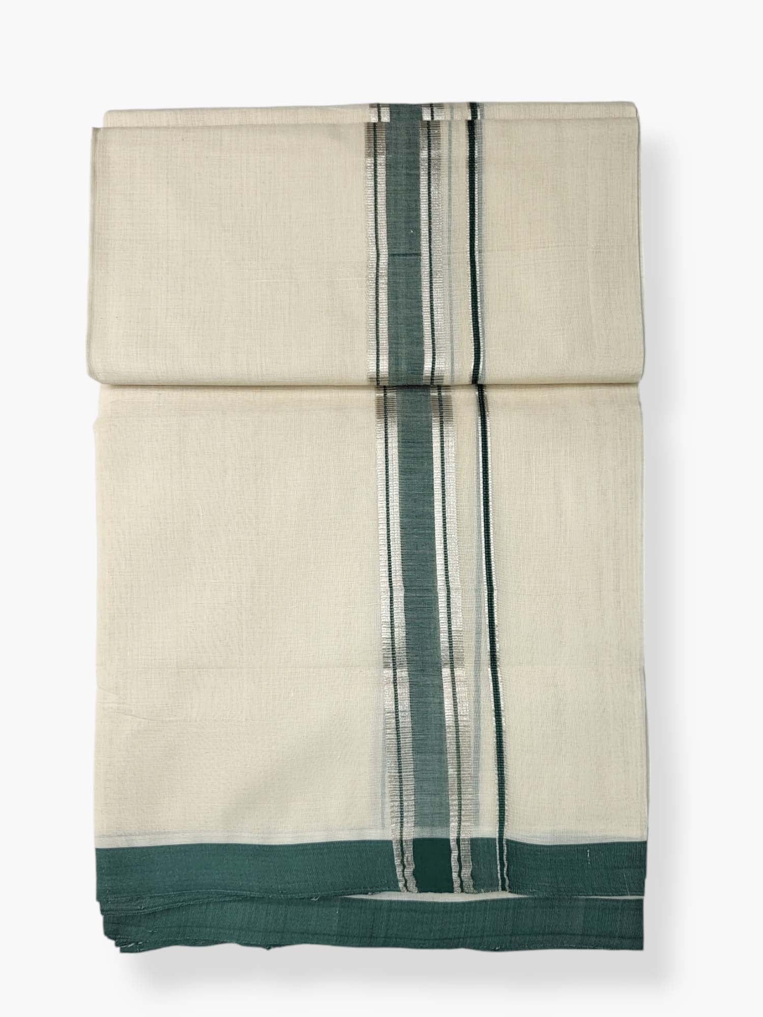  Kerala Balaramapuram Pure Cotton Handloom Mundu/Dhoti 