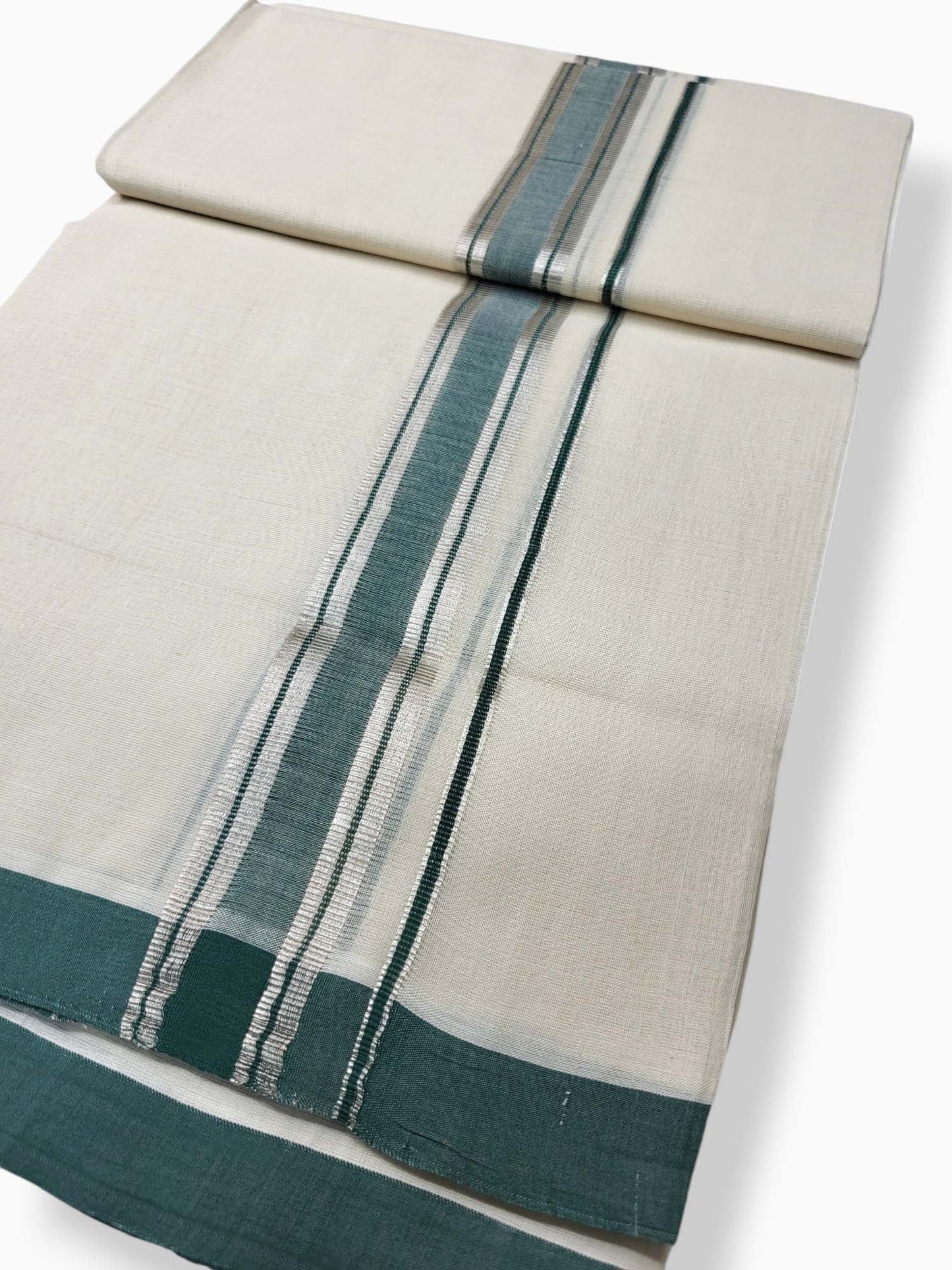  Kerala Balaramapuram Pure Cotton Handloom Mundu/Dhoti 