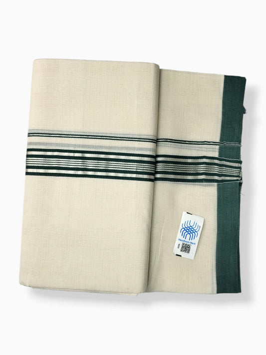  Kerala Balaramapuram Pure Cotton Handloom Mundu/Dhoti 