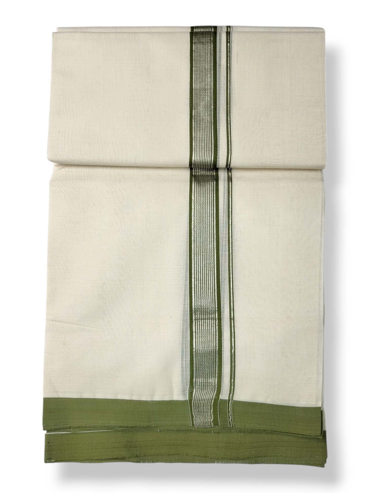  Kerala Balaramapuram Pure Cotton Handloom Mundu/Dhoti 