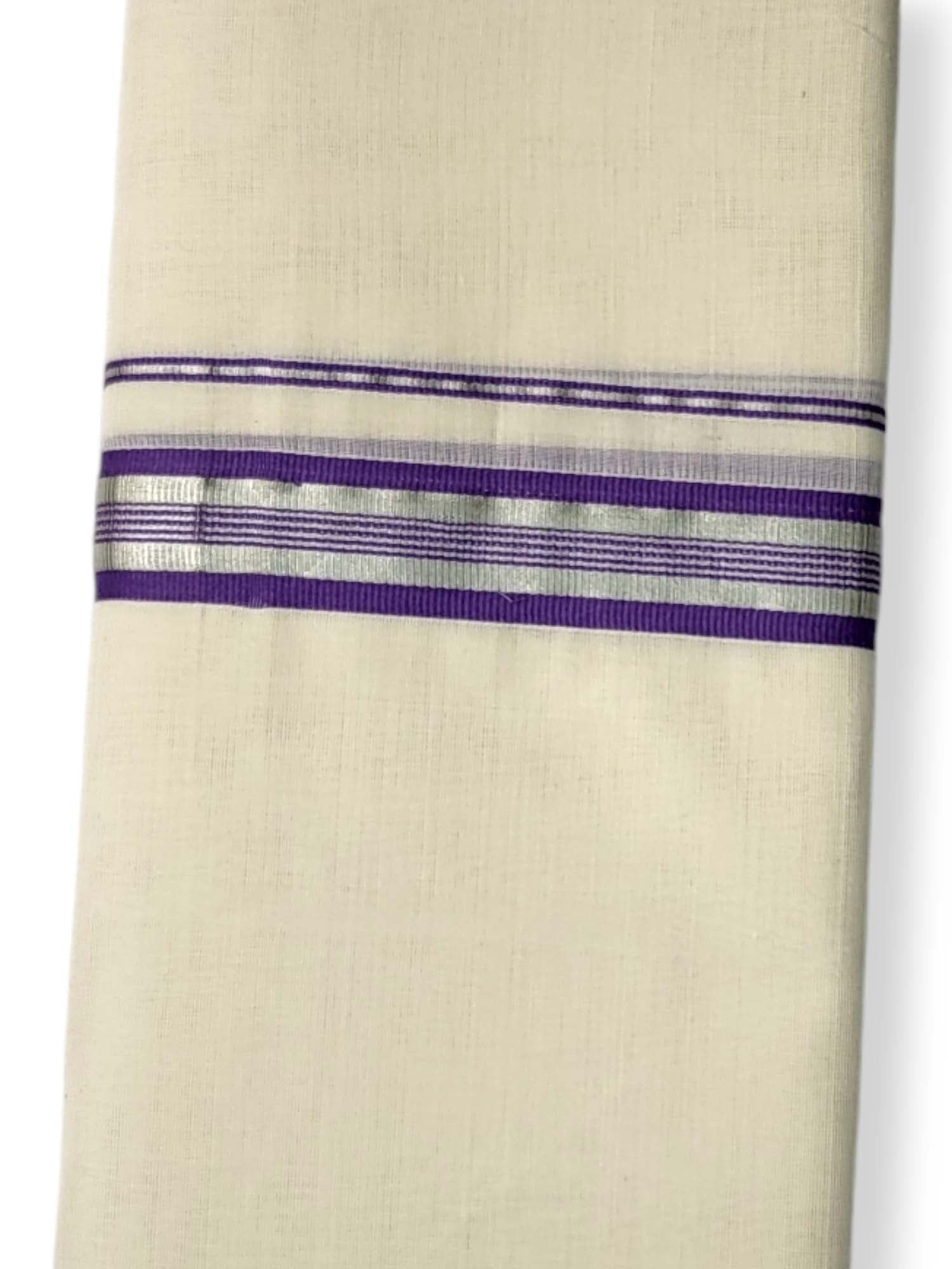  Kerala Balaramapuram Pure Cotton Handloom Mundu/Dhoti 