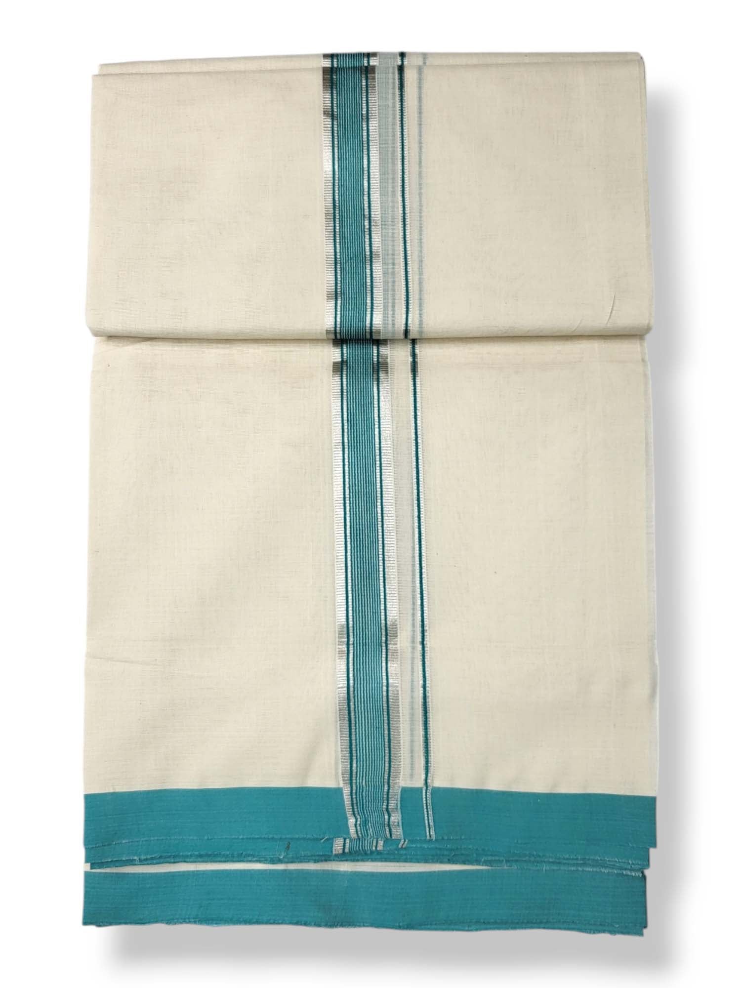  Kerala Balaramapuram Pure Cotton Handloom Mundu/Dhoti 