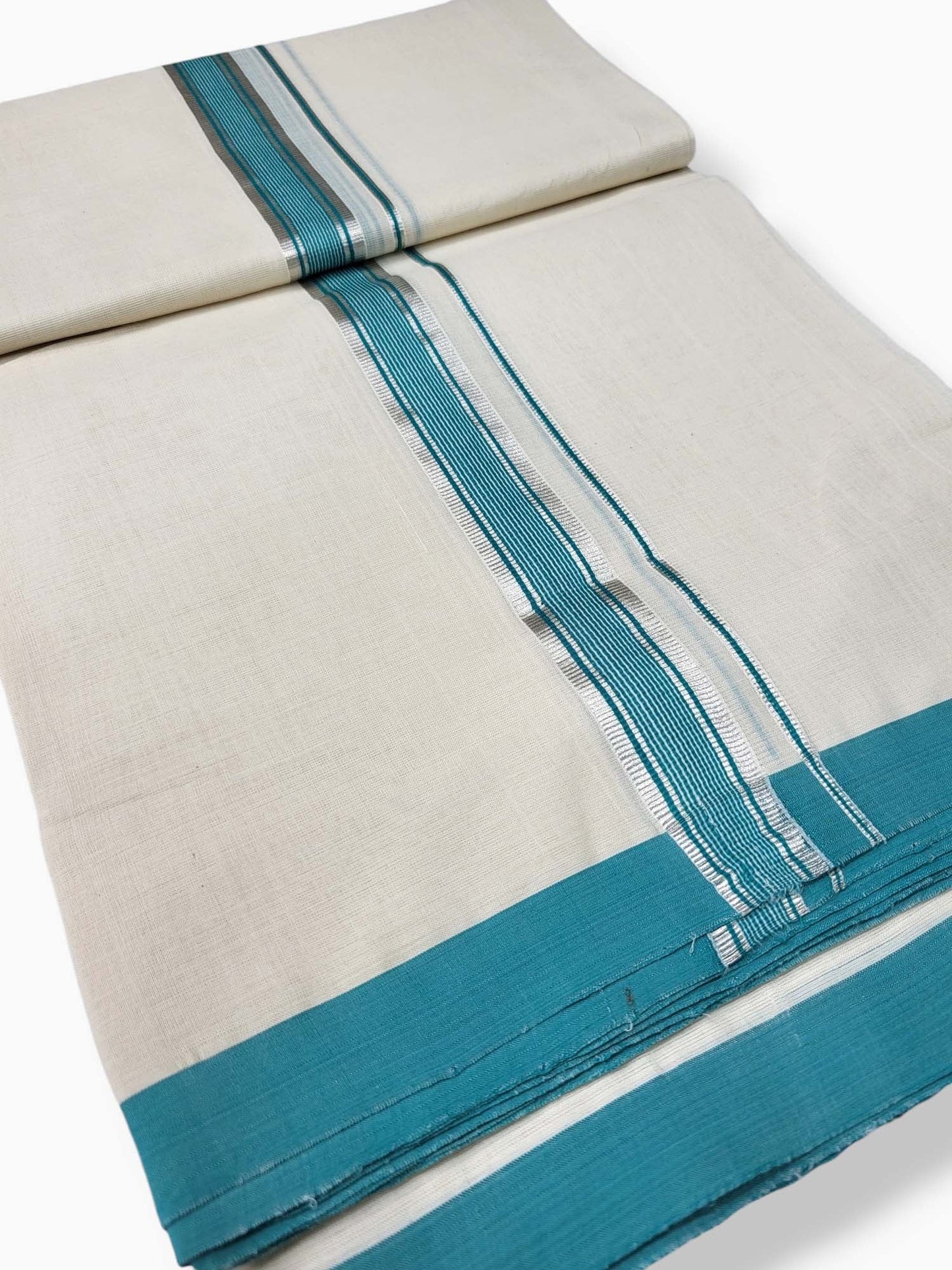  Kerala Balaramapuram Pure Cotton Handloom Mundu/Dhoti 