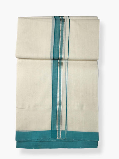  Kerala Balaramapuram Pure Cotton Handloom Mundu/Dhoti 