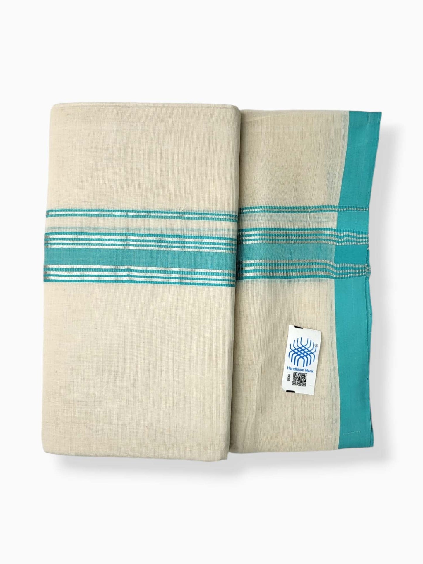  Kerala Balaramapuram Pure Cotton Handloom Mundu/Dhoti 