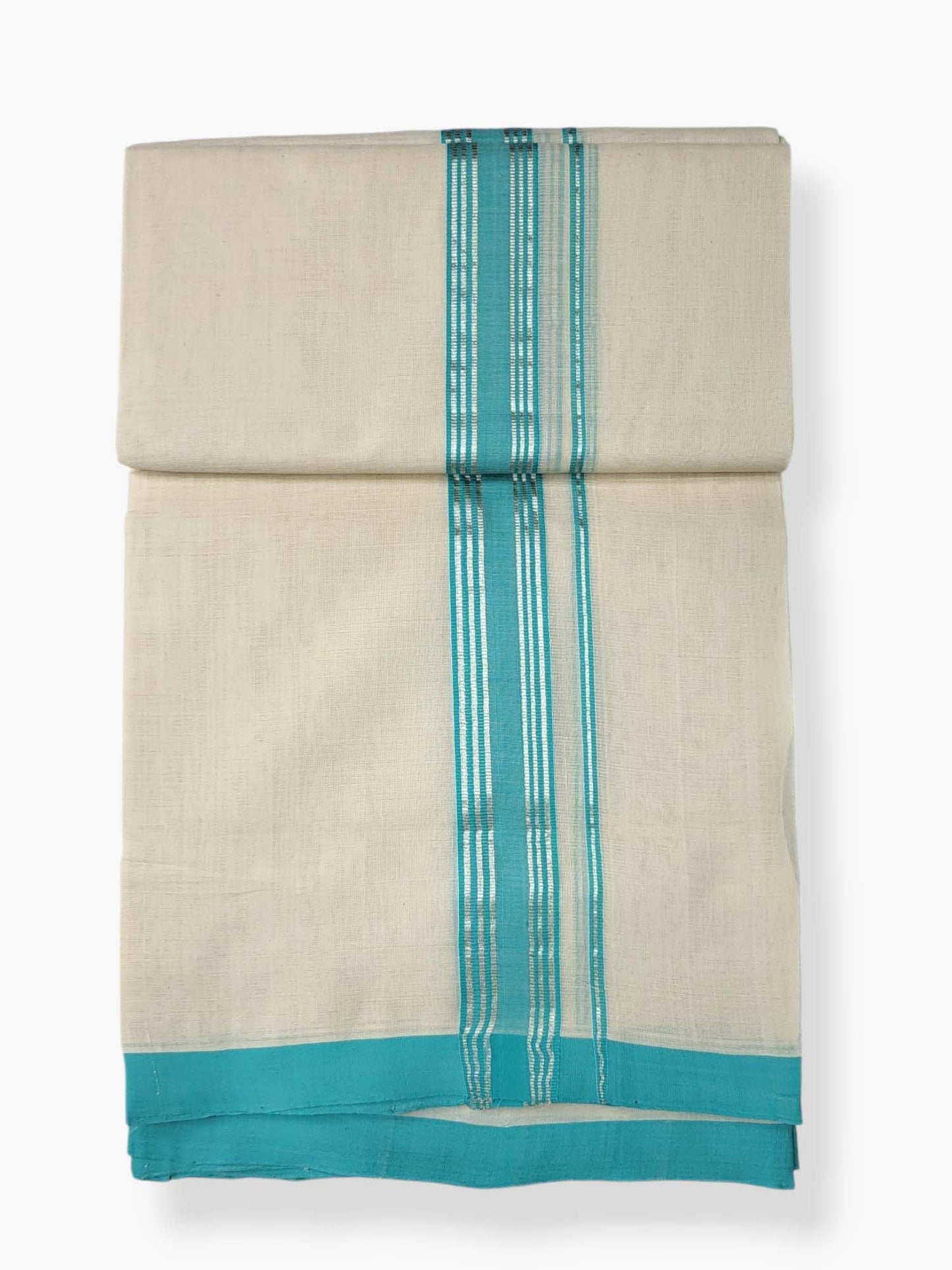  Kerala Balaramapuram Pure Cotton Handloom Mundu/Dhoti 