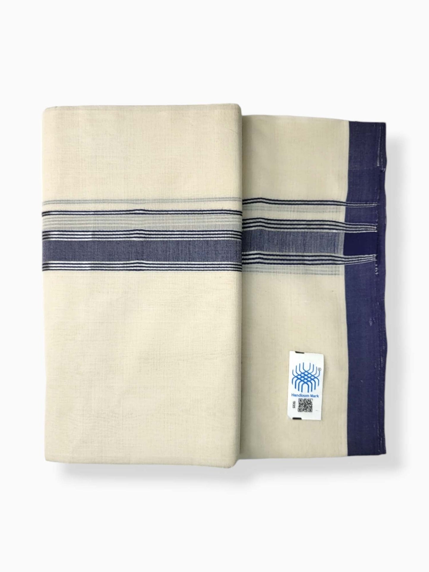  Kerala Balaramapuram Pure Cotton Handloom Mundu/Dhoti 