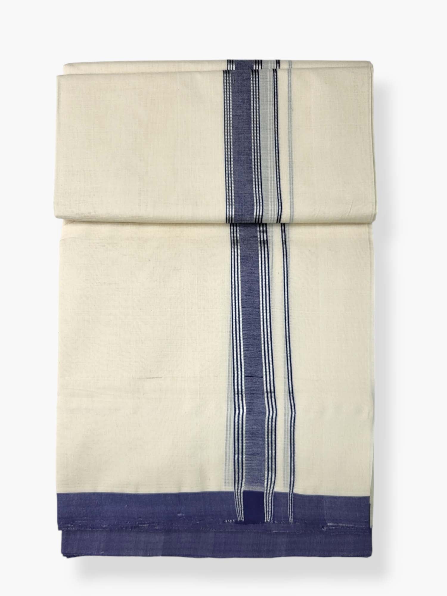  Kerala Balaramapuram Pure Cotton Handloom Mundu/Dhoti 