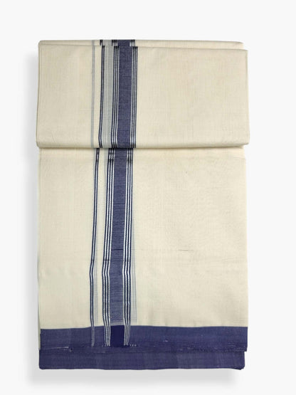  Kerala Balaramapuram Pure Cotton Handloom Mundu/Dhoti 