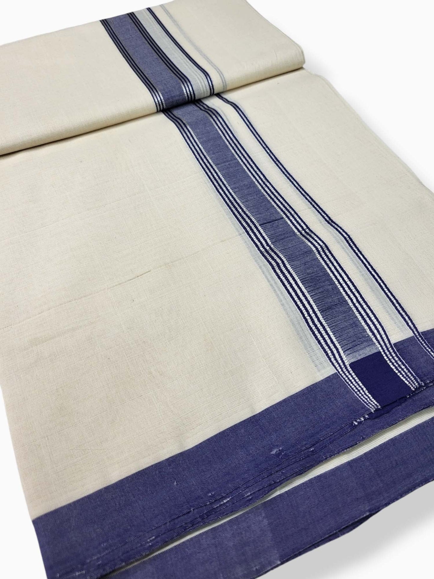  Kerala Balaramapuram Pure Cotton Handloom Mundu/Dhoti 