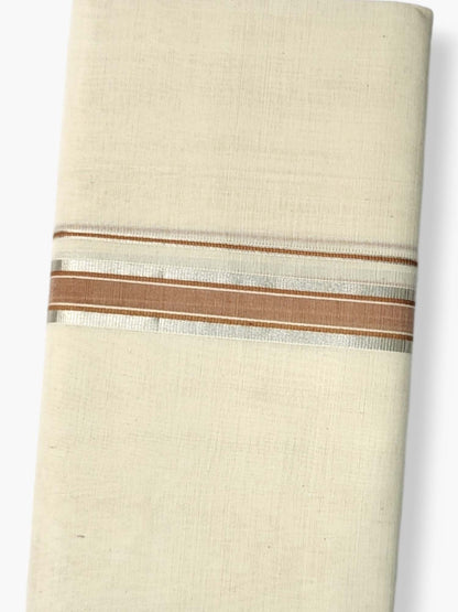  Kerala Balaramapuram Pure Cotton Handloom Mundu/Dhoti 