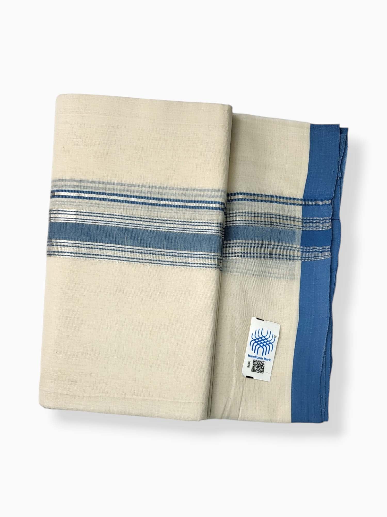  Kerala Balaramapuram Pure Cotton Handloom Mundu/Dhoti 