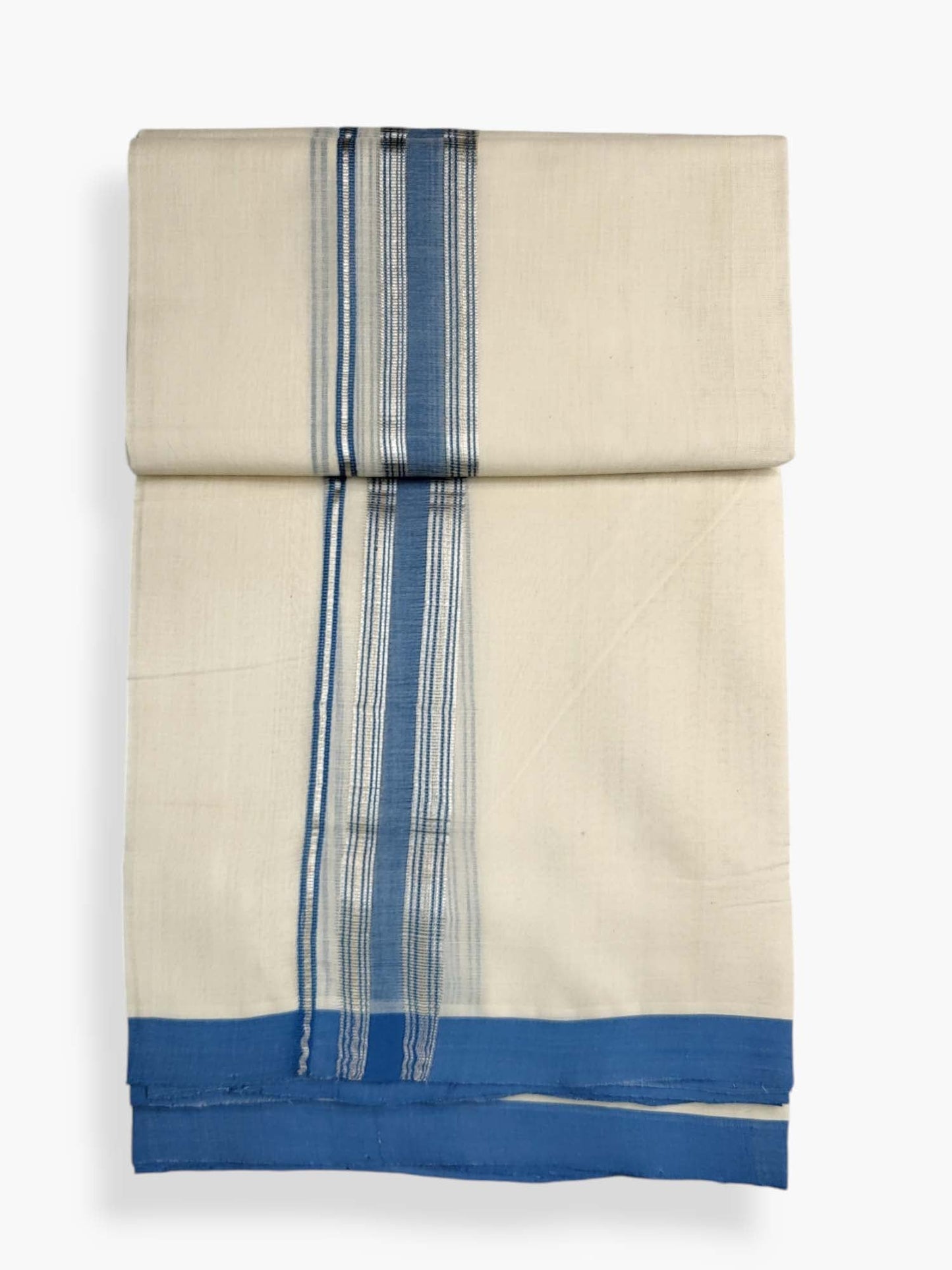  Kerala Balaramapuram Pure Cotton Handloom Mundu/Dhoti 