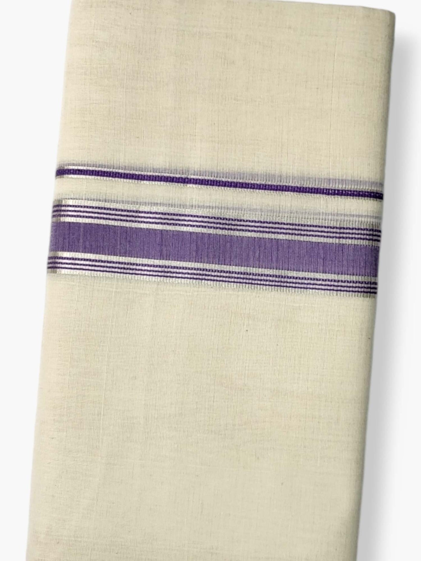  Kerala Balaramapuram Pure Cotton Handloom Mundu/Dhoti 