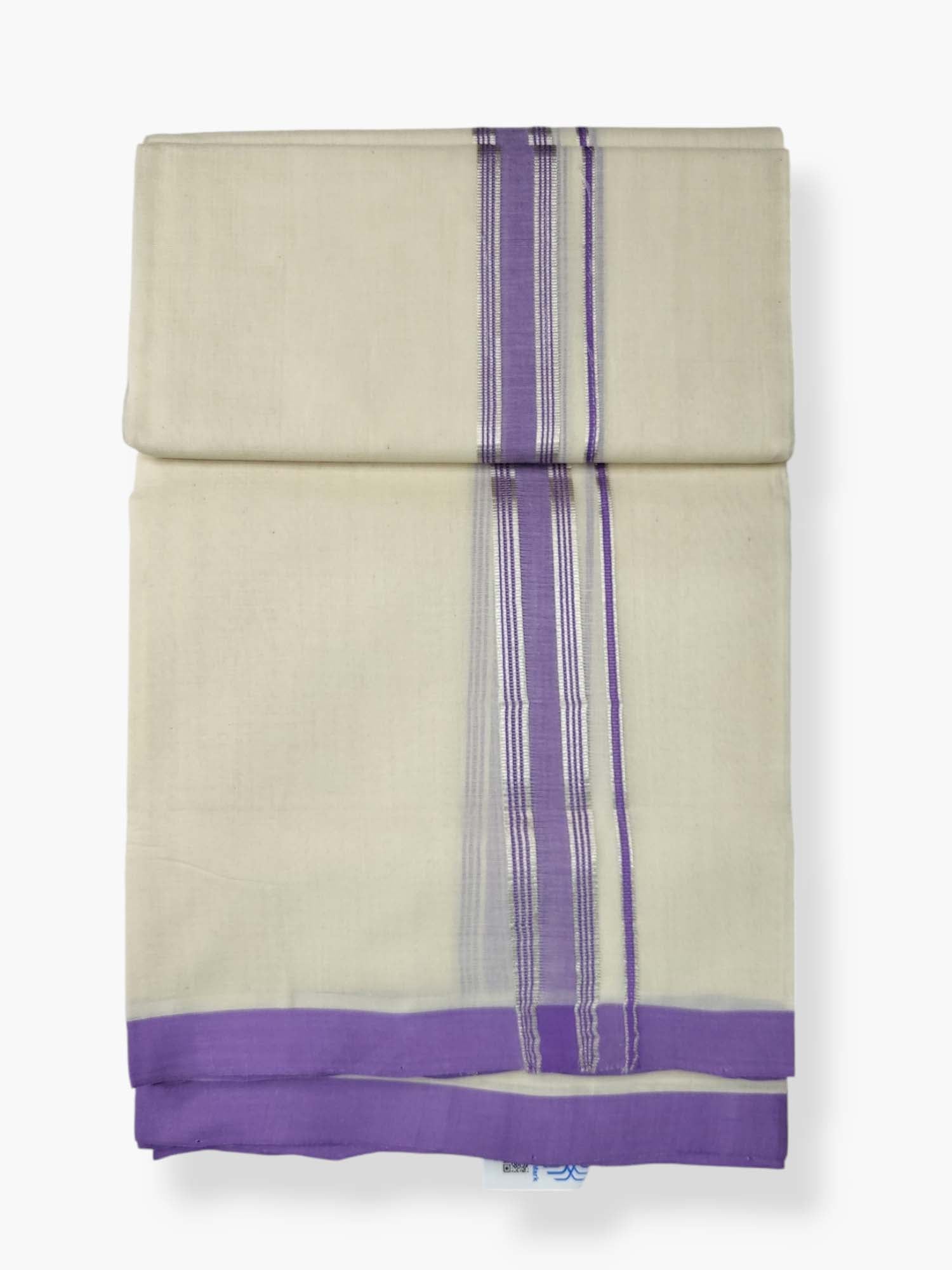  Kerala Balaramapuram Pure Cotton Handloom Mundu/Dhoti 