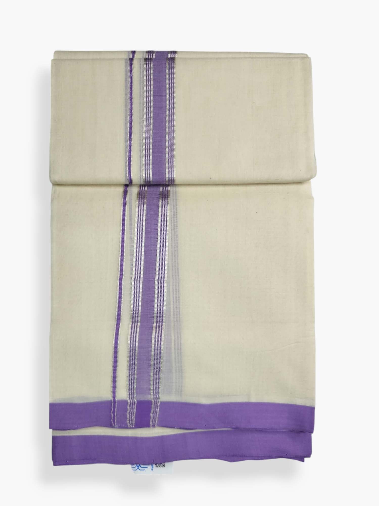  Kerala Balaramapuram Pure Cotton Handloom Mundu/Dhoti 