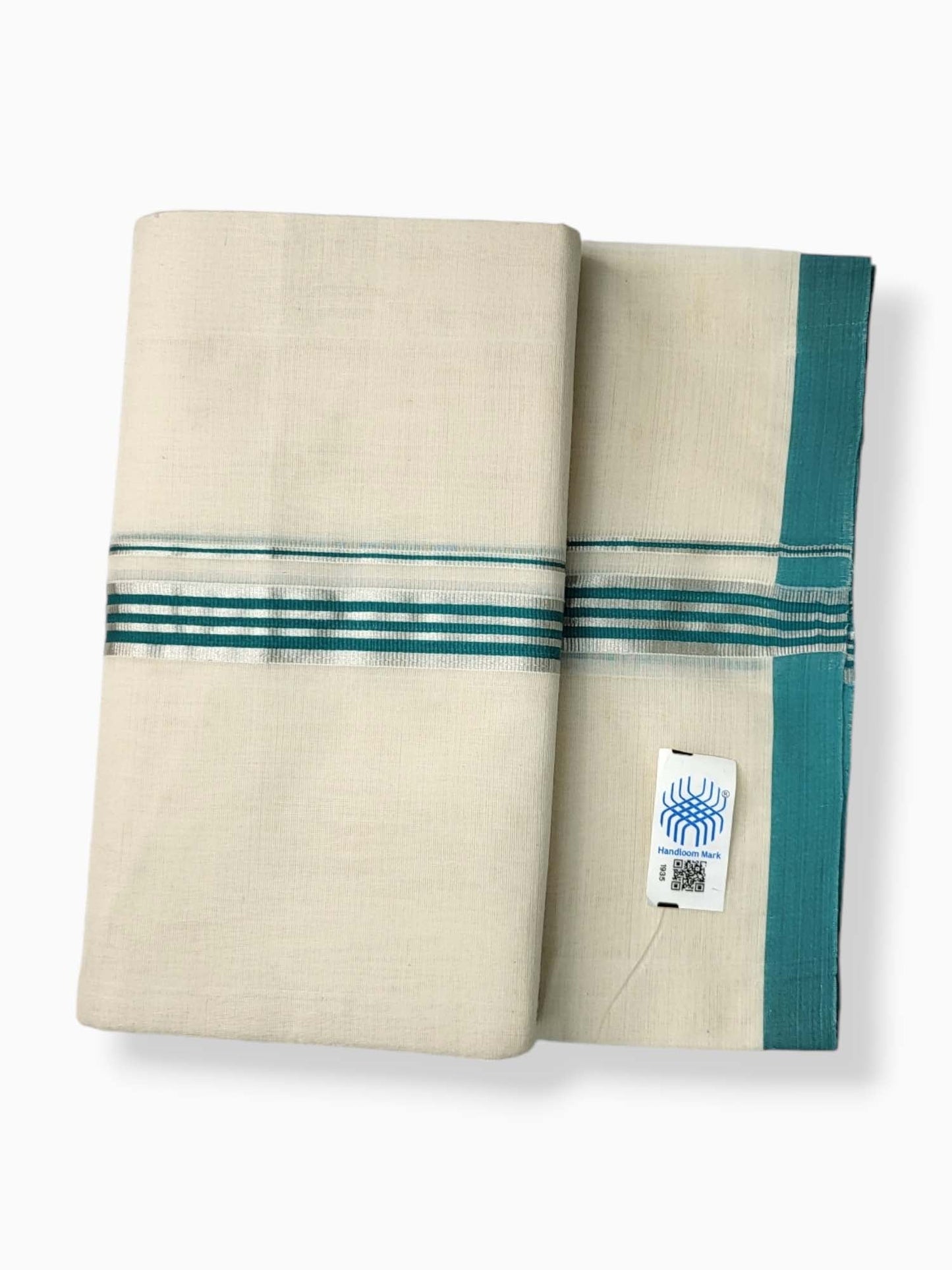  Kerala Balaramapuram Pure Cotton Handloom Mundu/Dhoti 