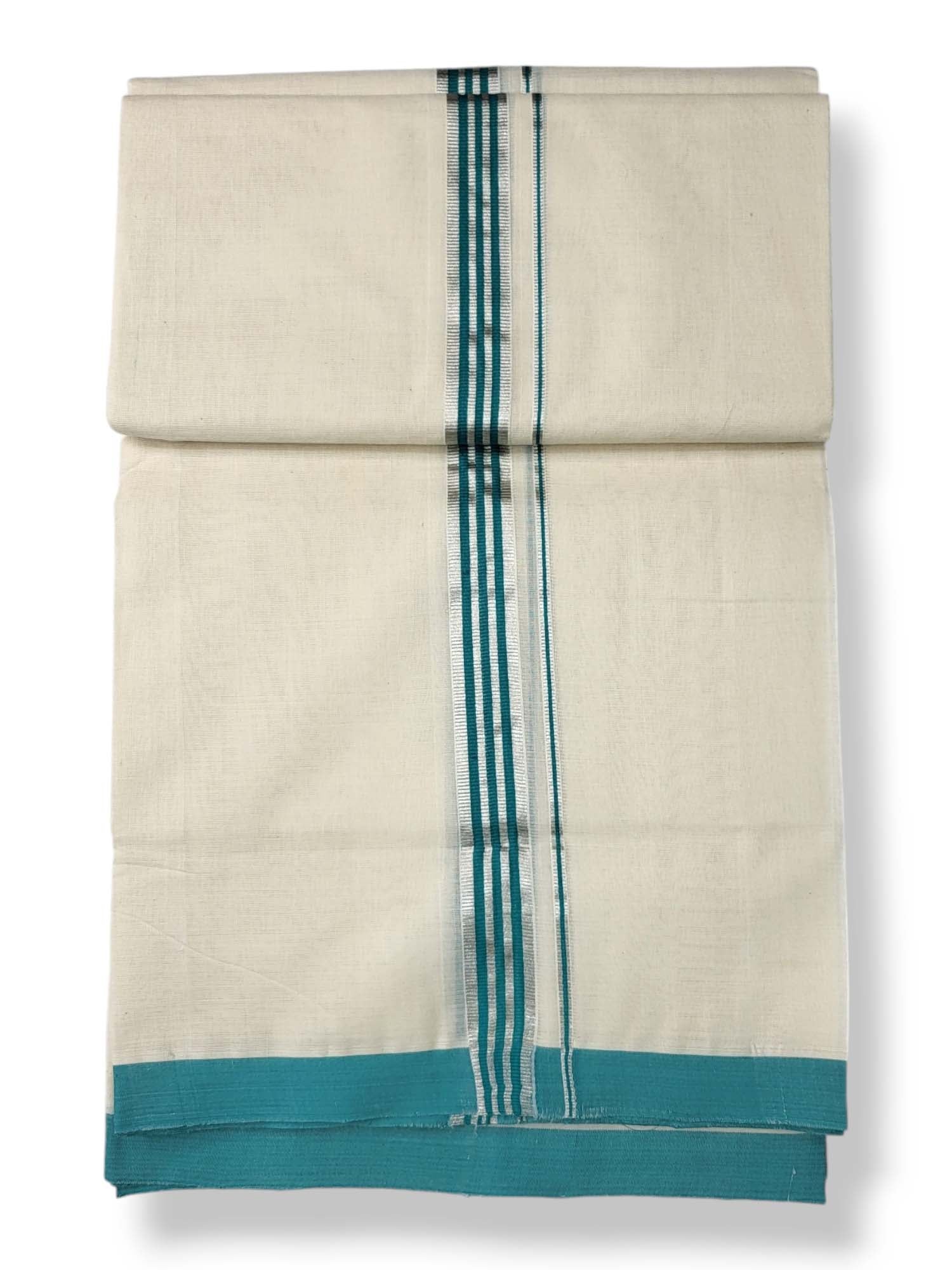  Kerala Balaramapuram Pure Cotton Handloom Mundu/Dhoti 