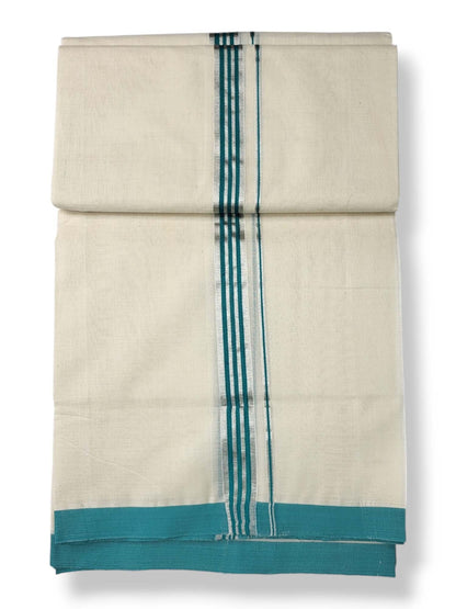  Kerala Balaramapuram Pure Cotton Handloom Mundu/Dhoti 