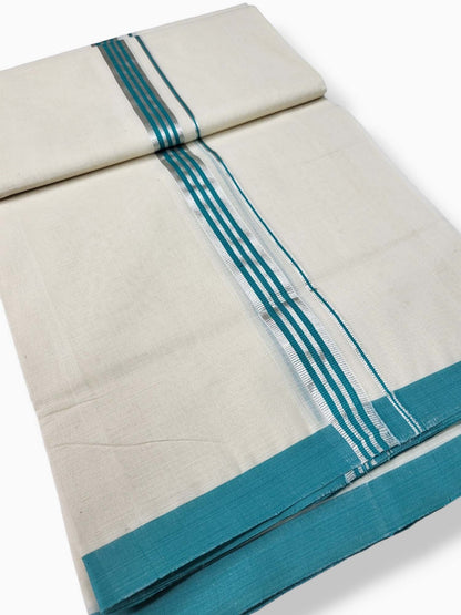  Kerala Balaramapuram Pure Cotton Handloom Mundu/Dhoti 