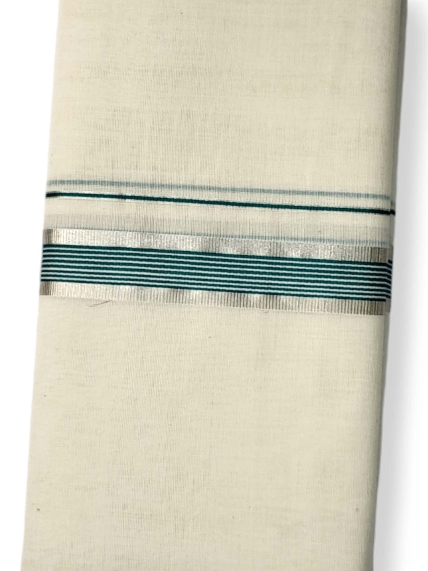  Kerala Balaramapuram Pure Cotton Handloom Mundu/Dhoti 