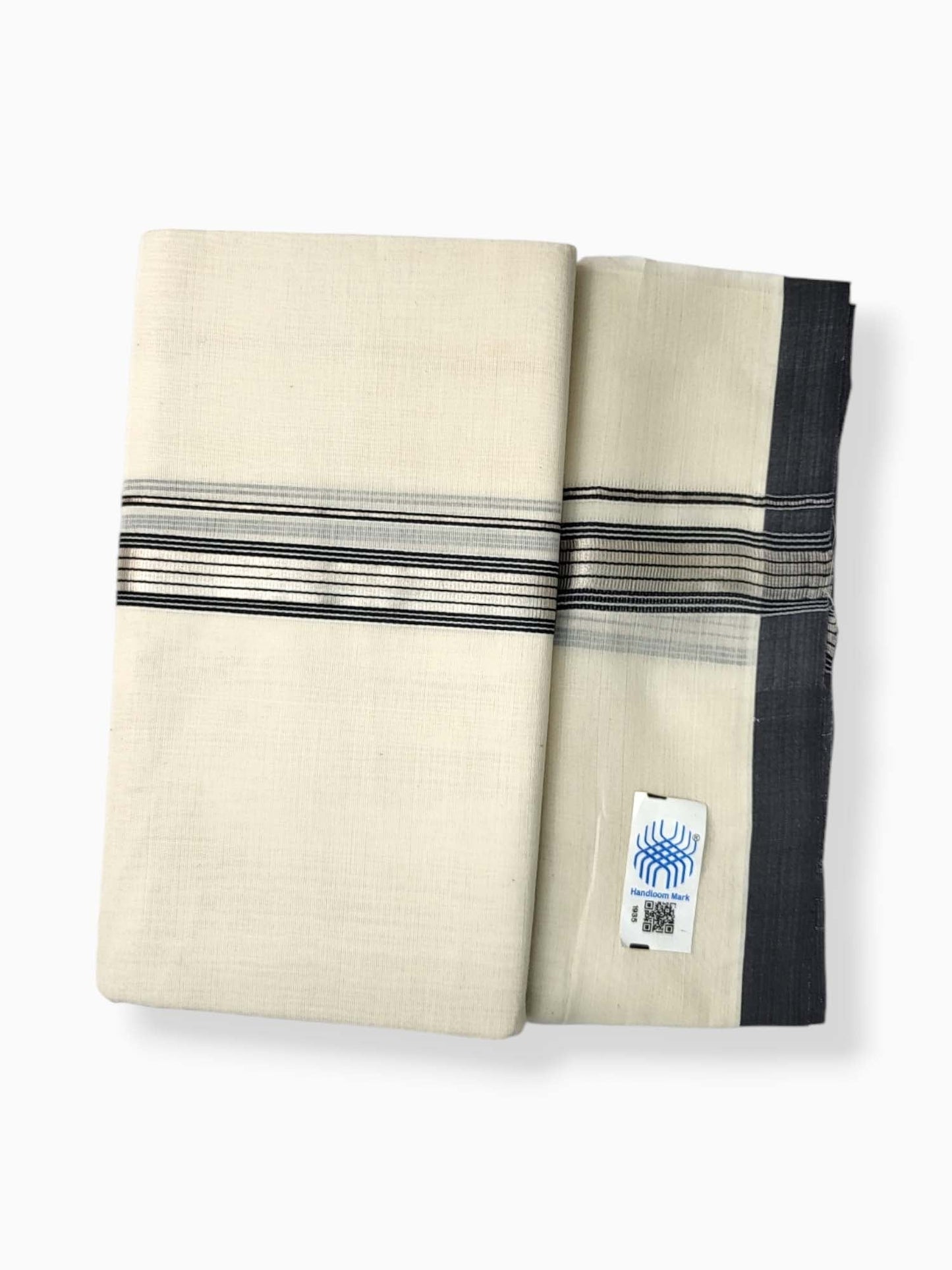  Kerala Balaramapuram Pure Cotton Handloom Mundu/Dhoti 