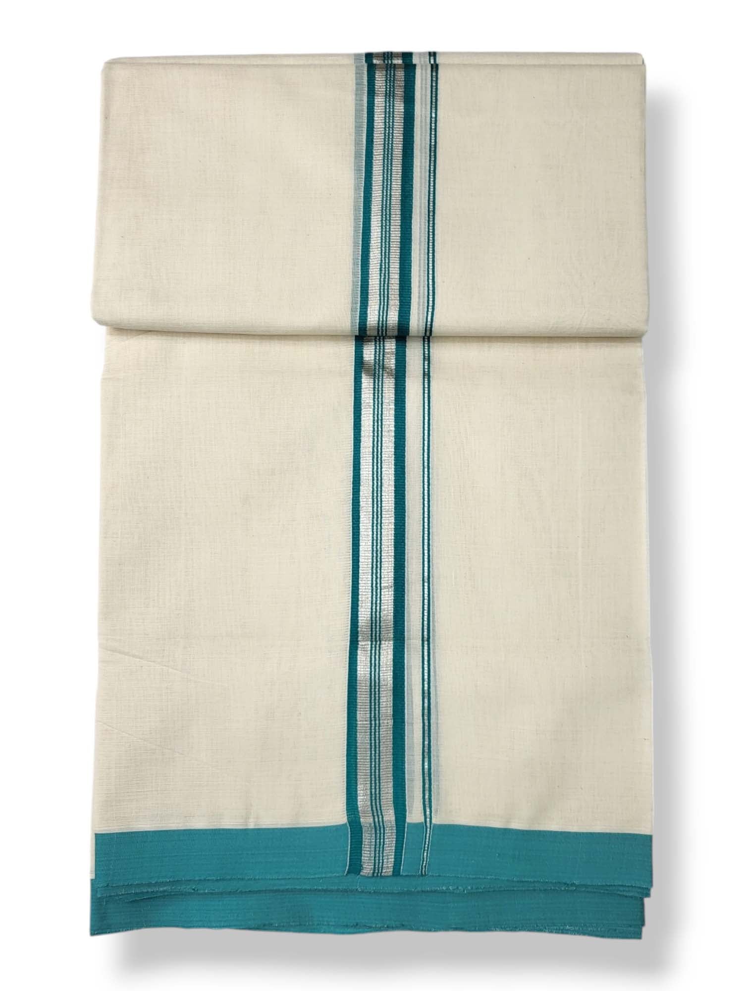  Kerala Balaramapuram Pure Cotton Handloom Mundu/Dhoti 