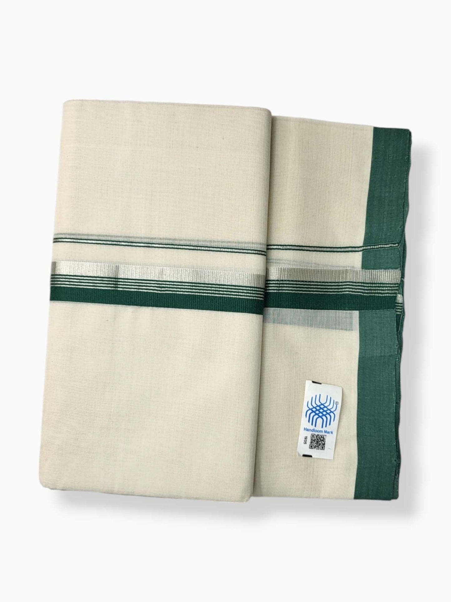  Kerala Balaramapuram Pure Cotton Handloom Mundu/Dhoti 