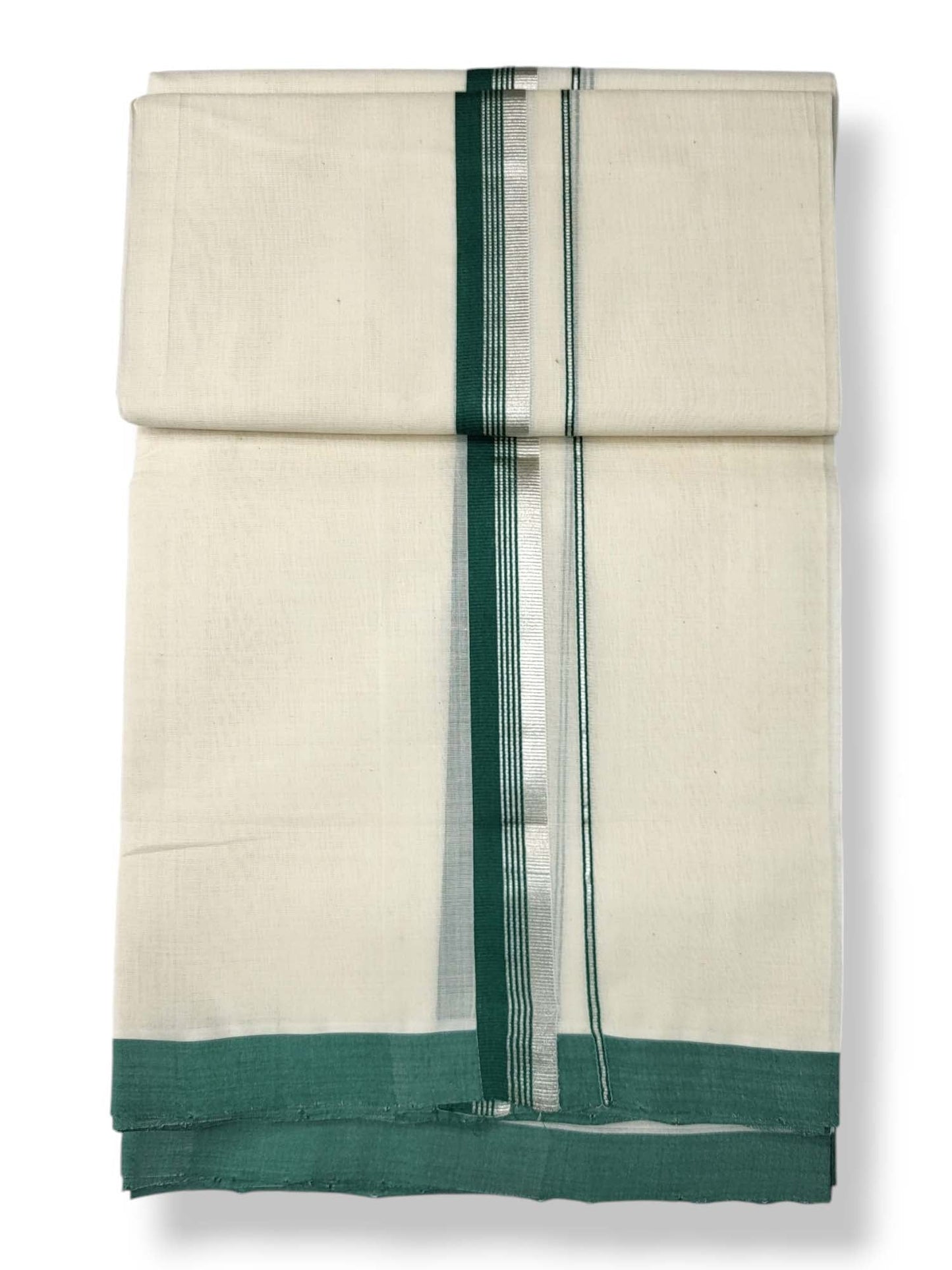  Kerala Balaramapuram Pure Cotton Handloom Mundu/Dhoti 