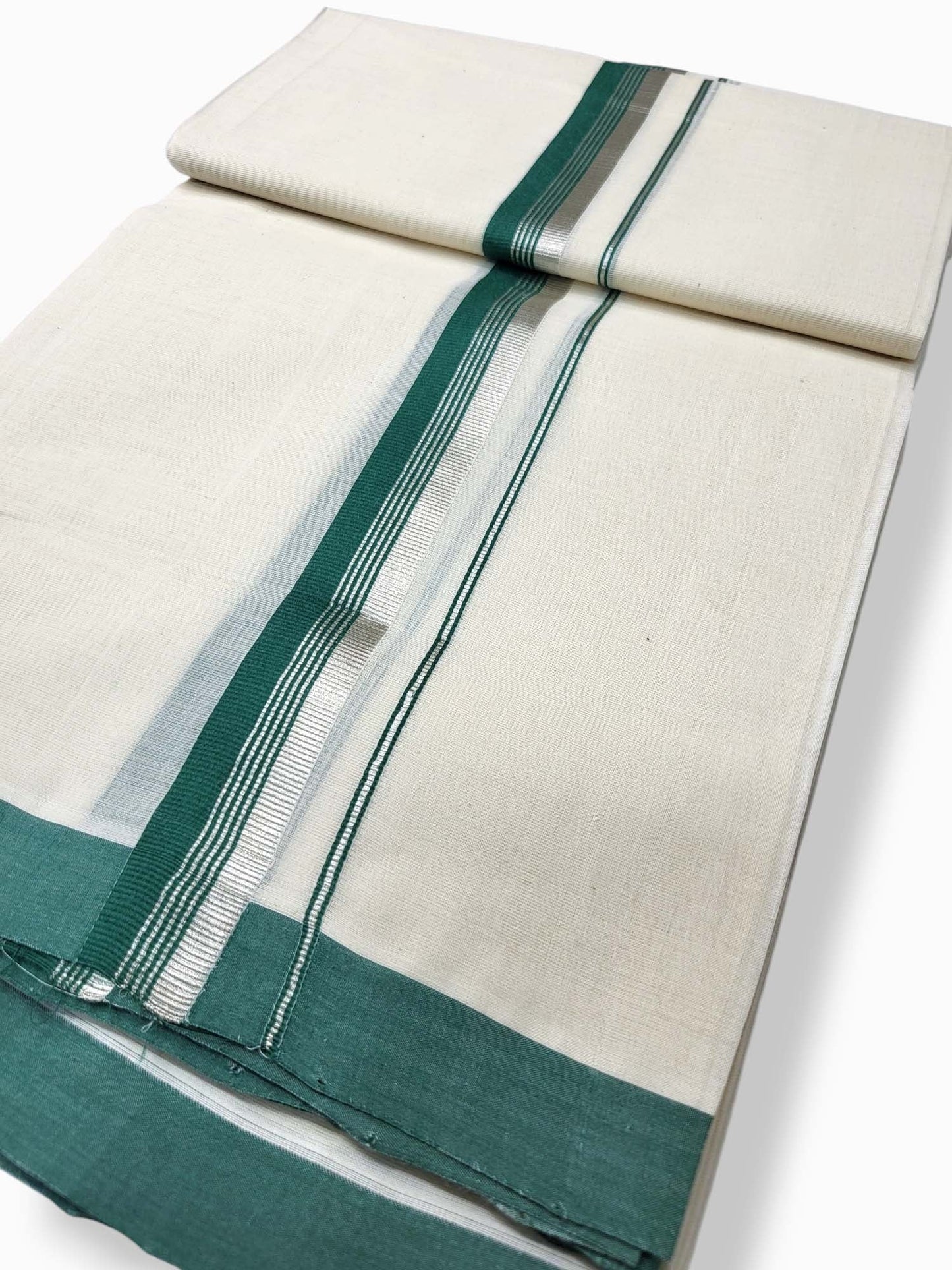  Kerala Balaramapuram Pure Cotton Handloom Mundu/Dhoti 