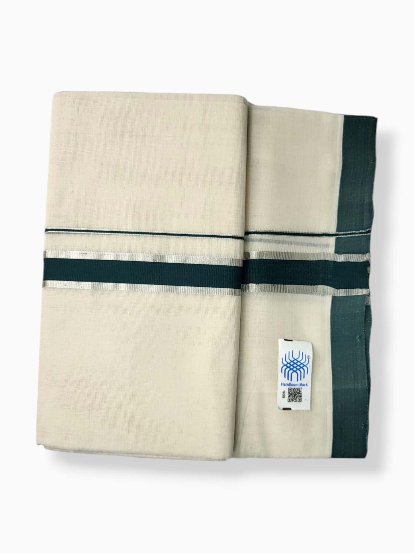  Kerala Balaramapuram Pure Cotton Handloom Mundu/Dhoti 