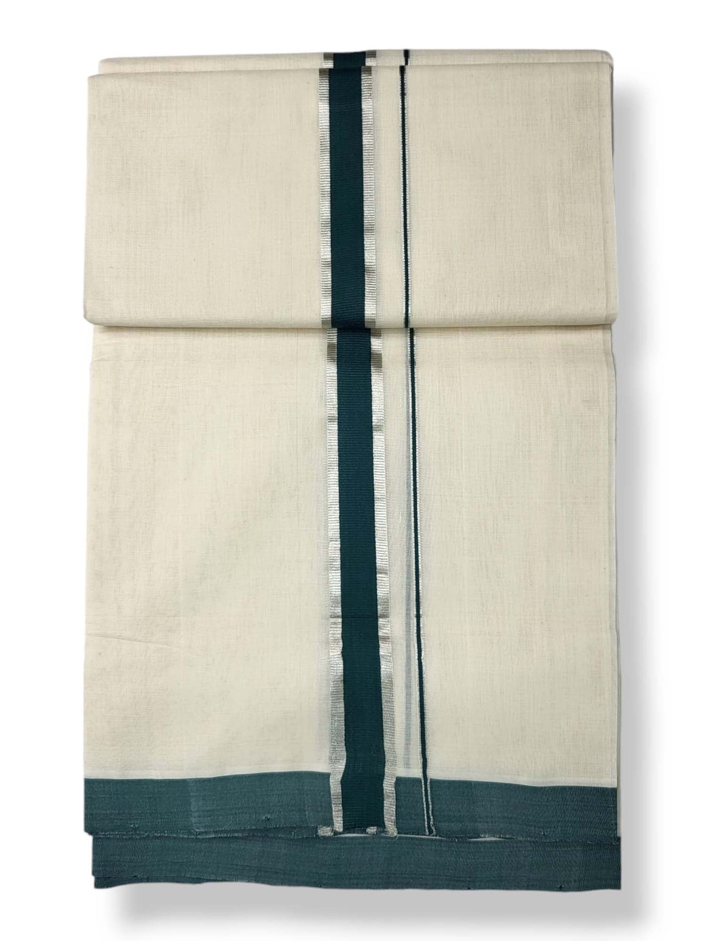  Kerala Balaramapuram Pure Cotton Handloom Mundu/Dhoti 