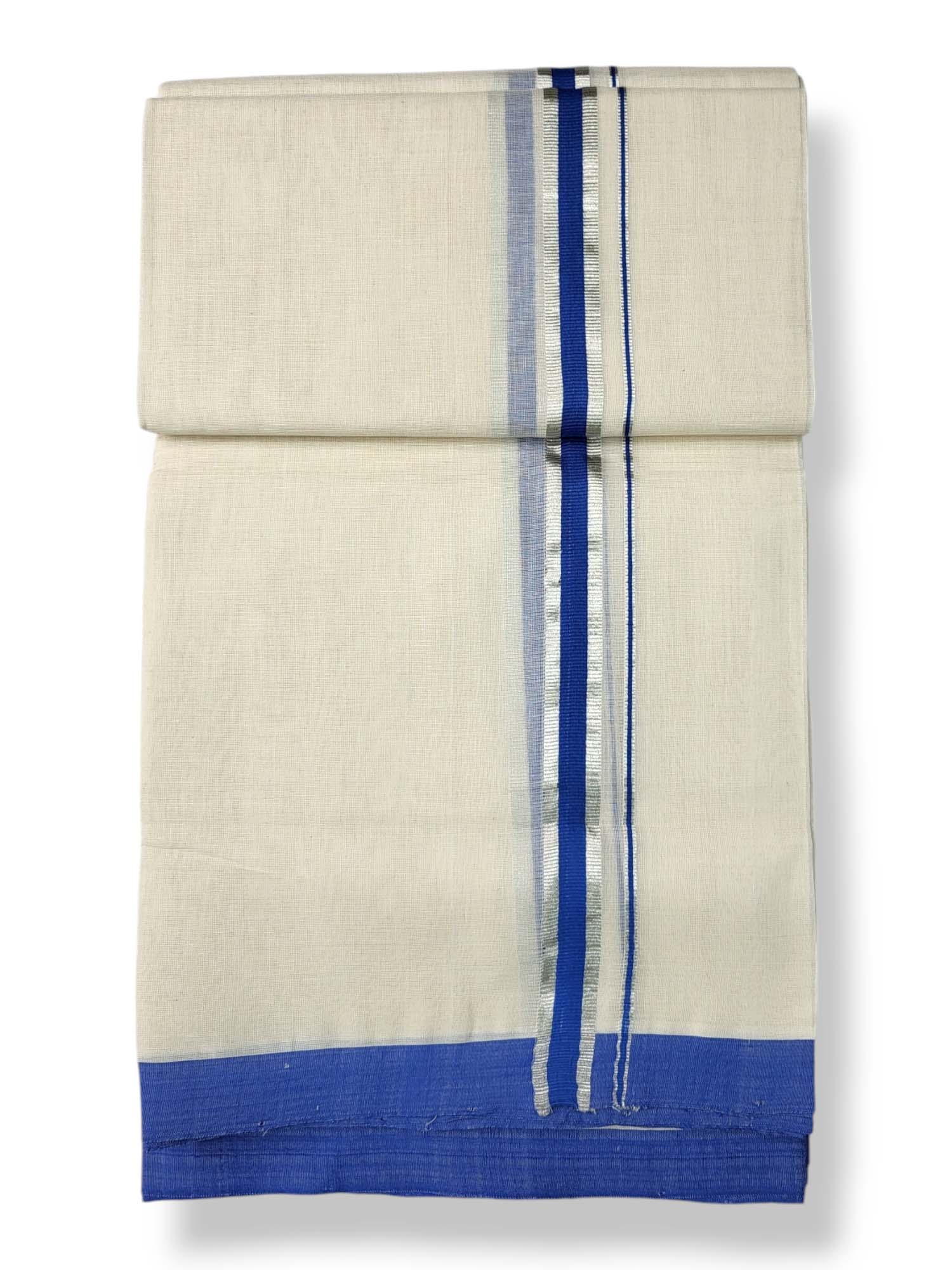  Kerala Balaramapuram Pure Cotton Handloom Mundu/Dhoti 