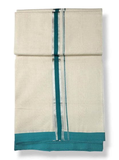  Kerala Balaramapuram Pure Cotton Handloom Mundu/Dhoti 