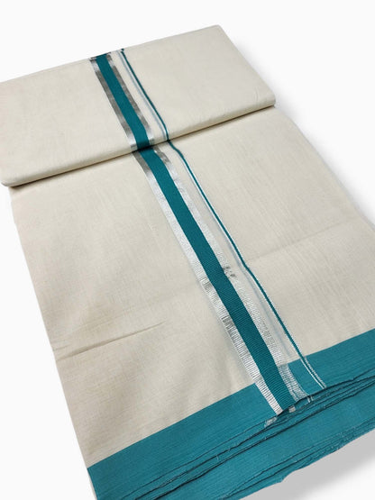  Kerala Balaramapuram Pure Cotton Handloom Mundu/Dhoti 