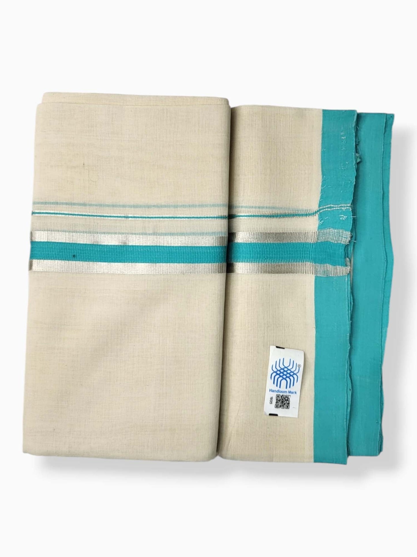  Kerala Balaramapuram Pure Cotton Handloom Mundu/Dhoti 