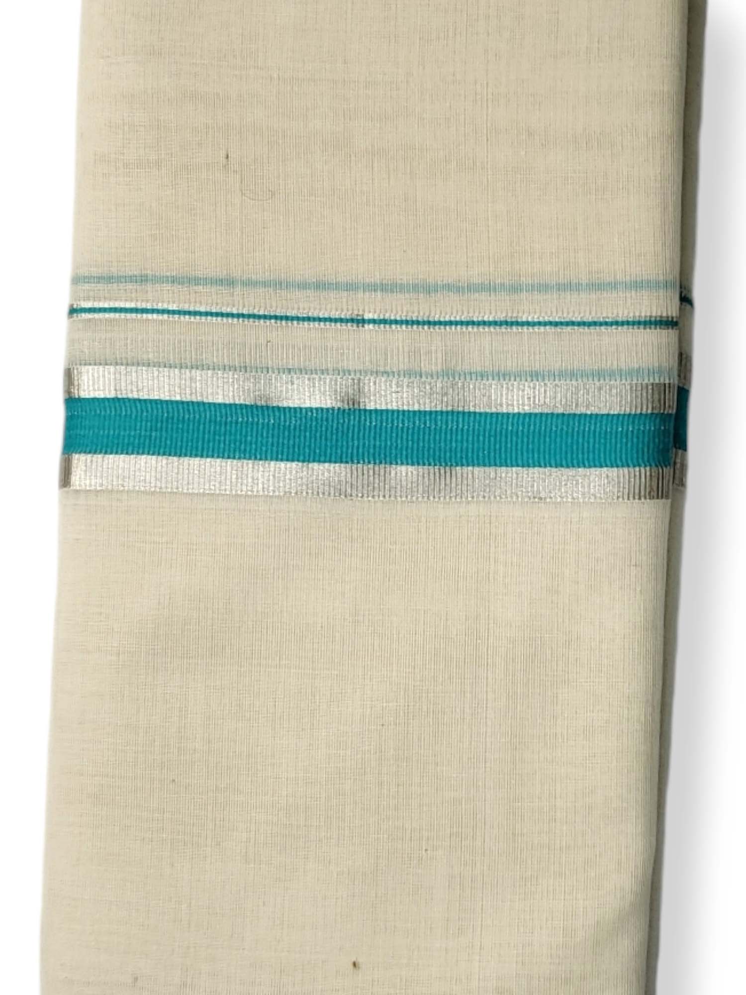  Kerala Balaramapuram Pure Cotton Handloom Mundu/Dhoti 