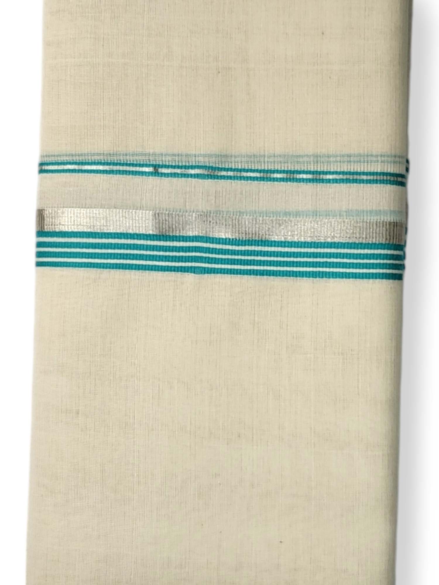  Kerala Balaramapuram Pure Cotton Handloom Mundu/Dhoti 