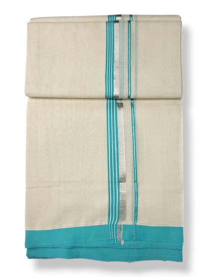  Kerala Balaramapuram Pure Cotton Handloom Mundu/Dhoti 