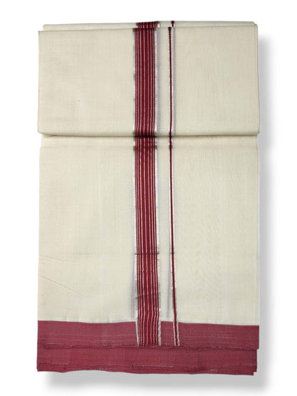  Kerala Balaramapuram Pure Cotton Handloom Mundu/Dhoti 