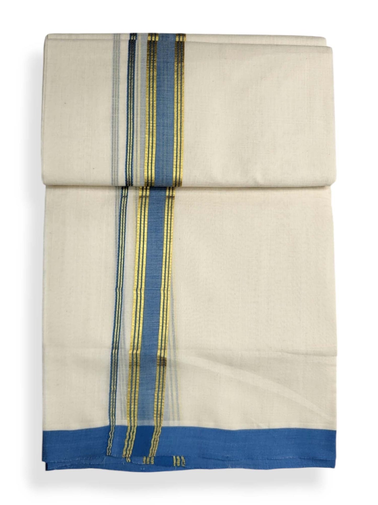  Kerala Balaramapuram Pure Cotton Handloom Mundu/Dhoti 