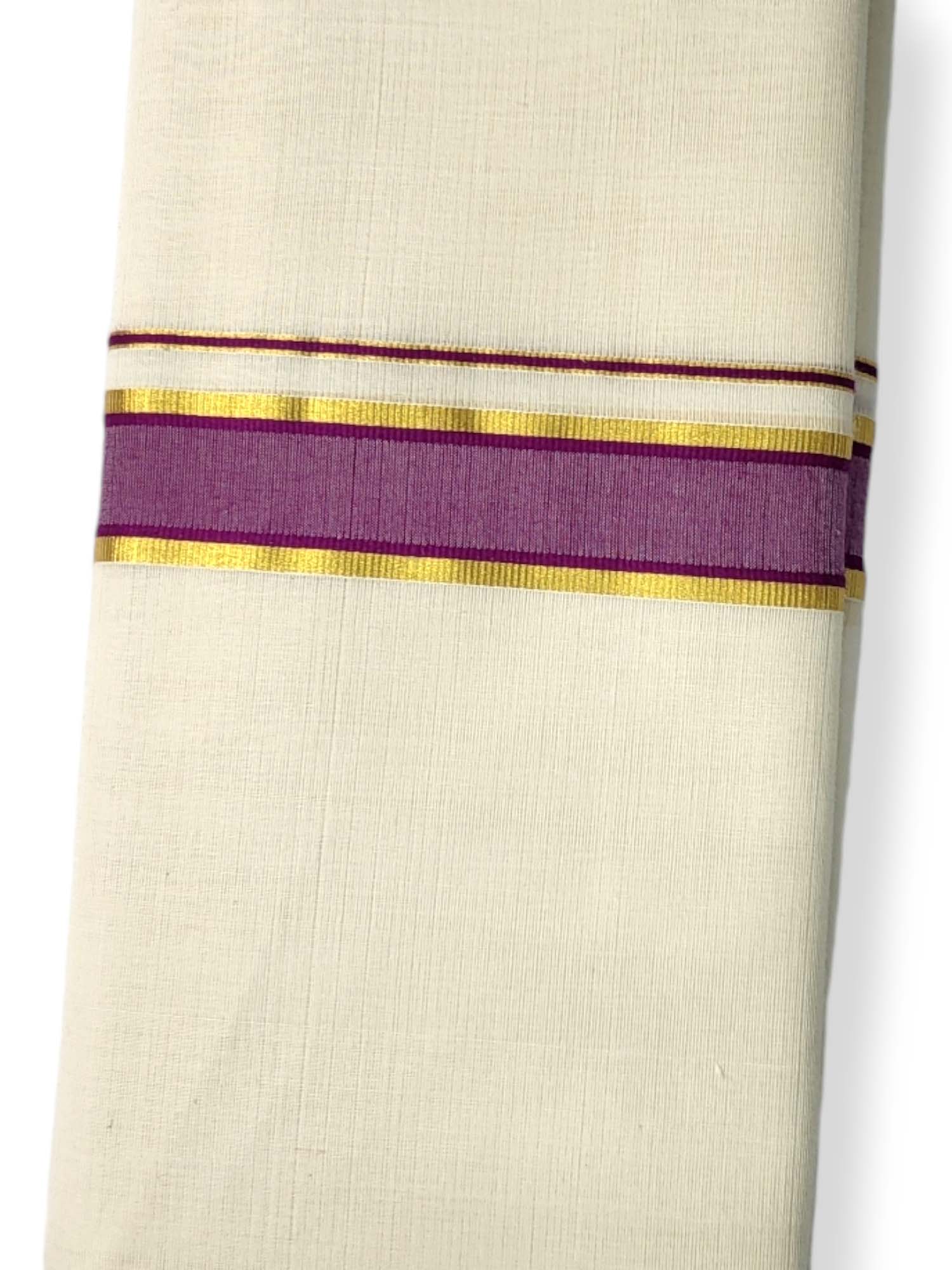  Kerala Balaramapuram Pure Cotton Handloom Mundu/Dhoti 