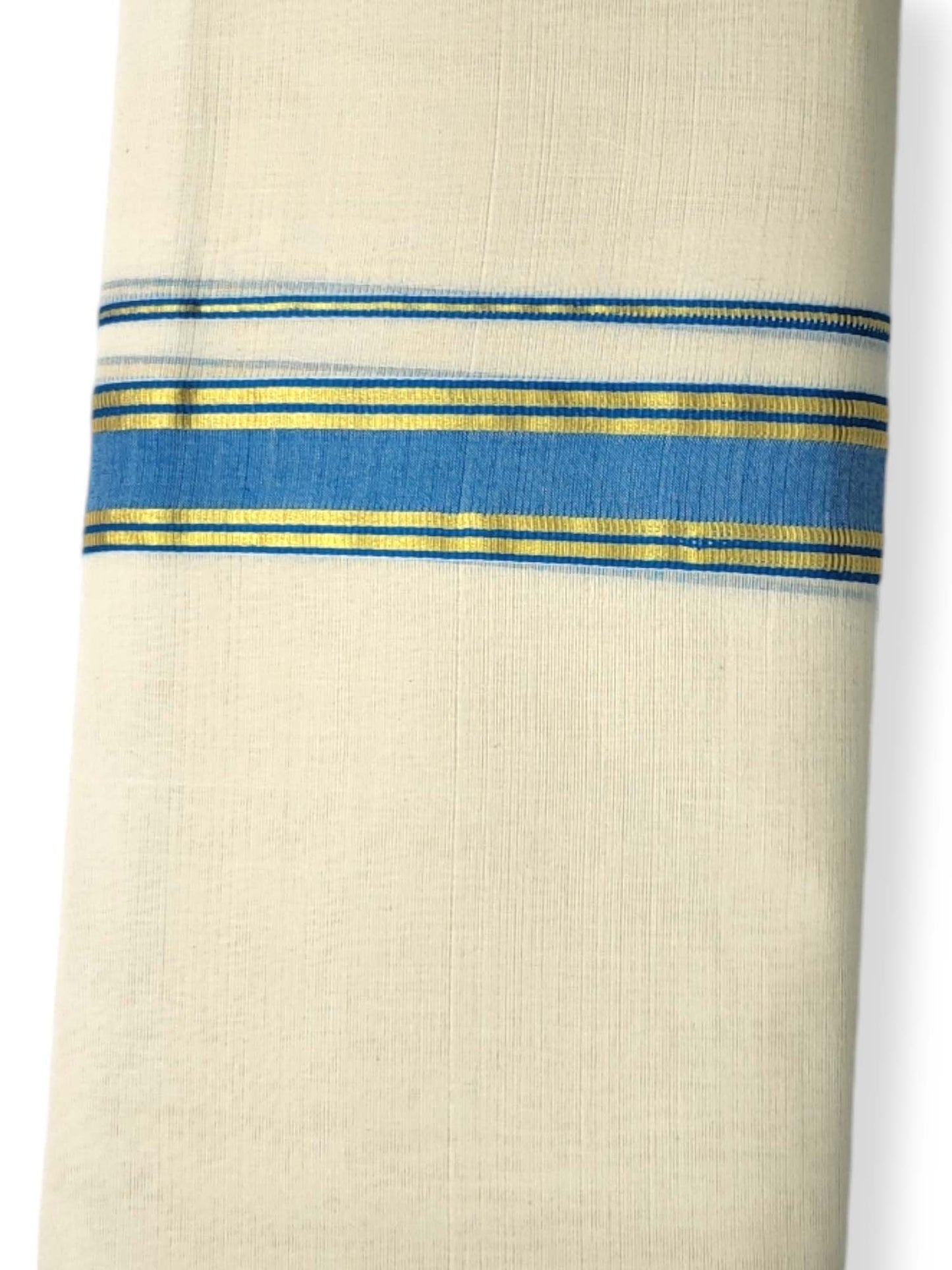  Kerala Balaramapuram Pure Cotton Handloom Mundu/Dhoti 