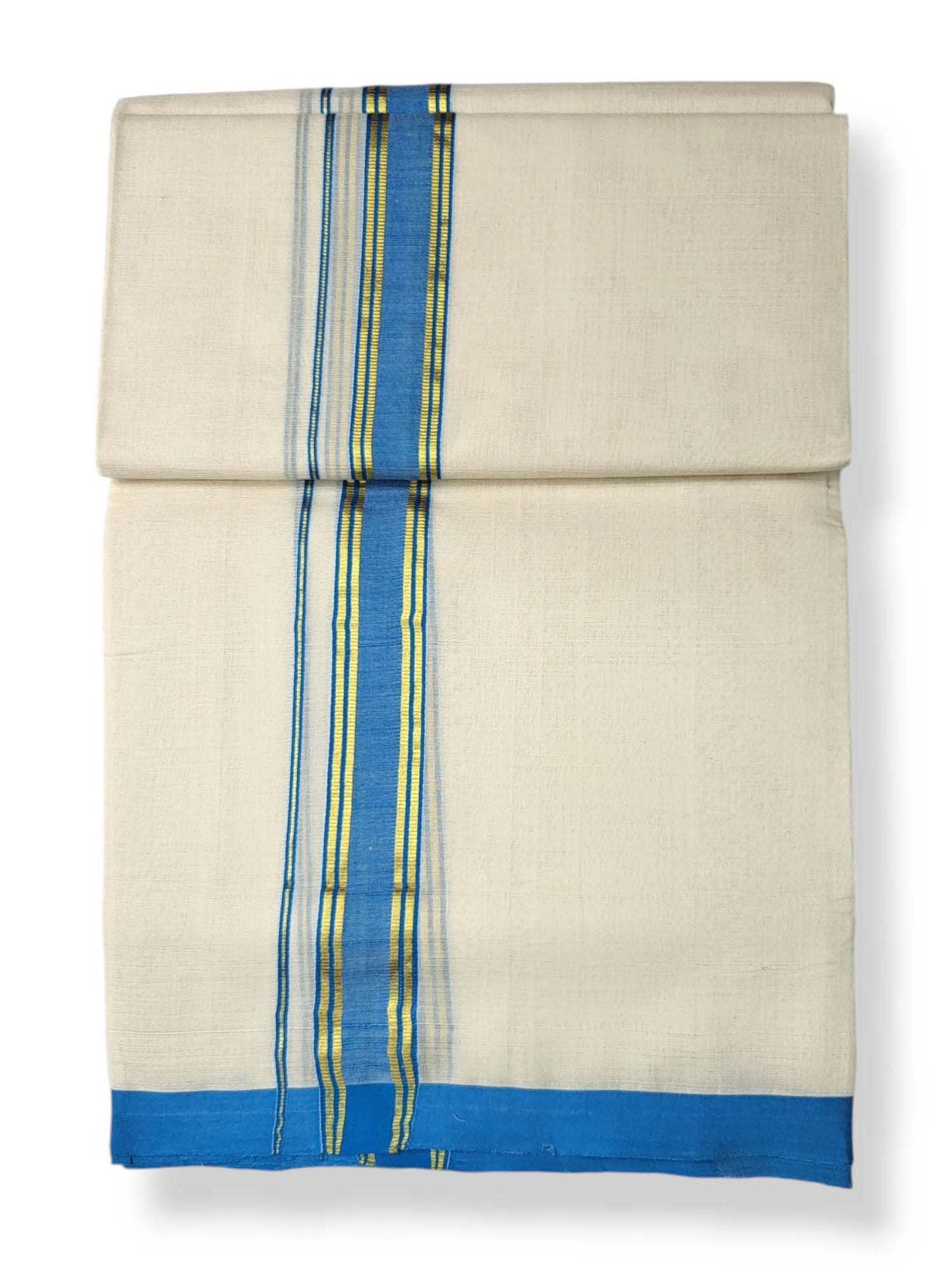  Kerala Balaramapuram Pure Cotton Handloom Mundu/Dhoti 