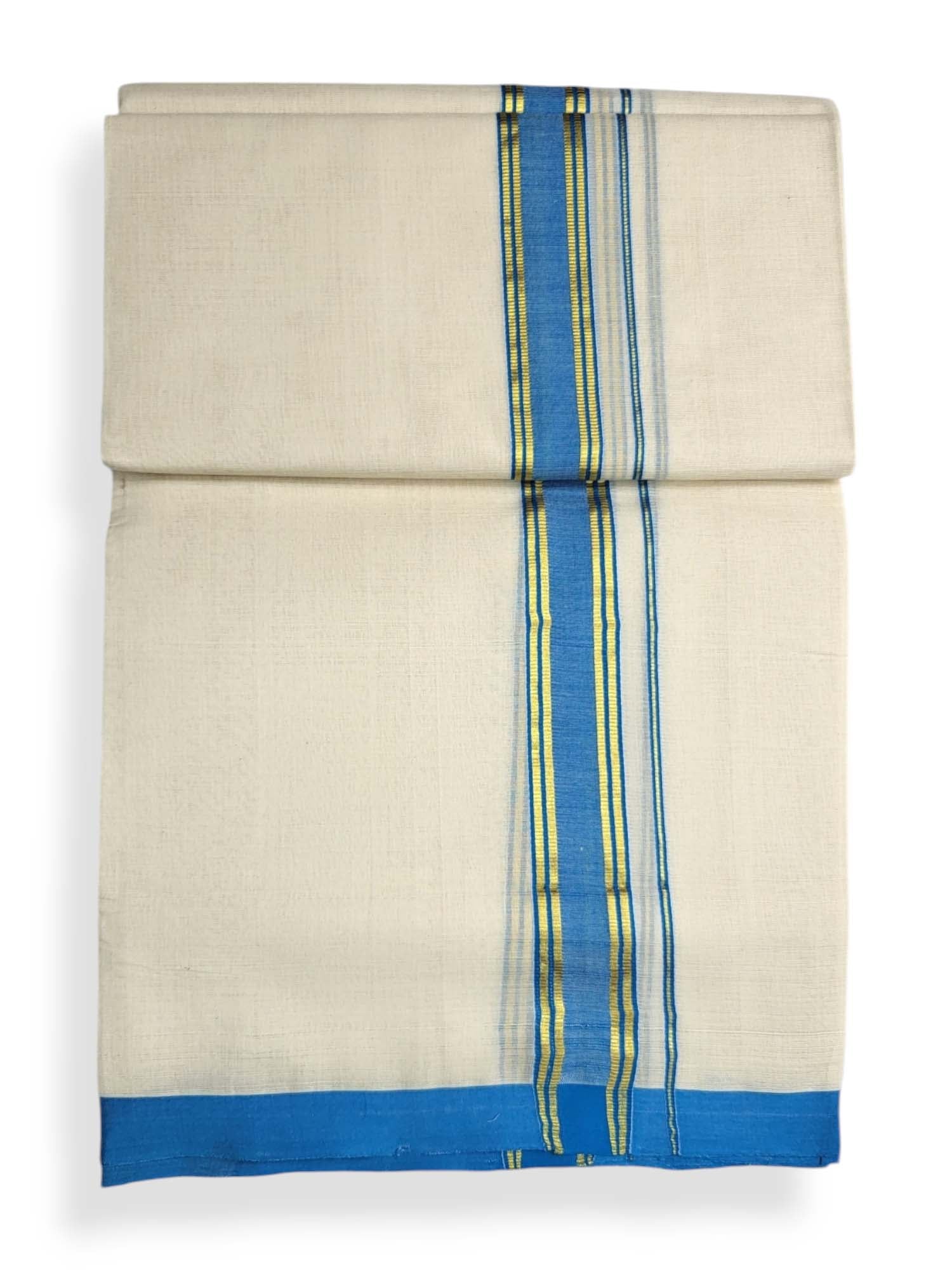  Kerala Balaramapuram Pure Cotton Handloom Mundu/Dhoti 